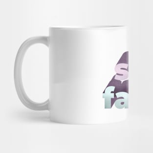 Sad Face Word Art Mug